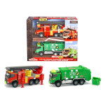 Majorette gs camion pompiers + poubelle Majorette gs camion pompiers + poubelle