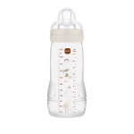 Mam biberon easy active décoré - 330ml - sable - tétine débit x Mam biberon easy active décoré - 330ml - sable - tétine débit x