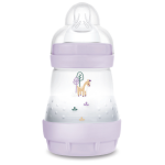 Mam biberon easy start / anti - colique - 160ml - lilas - tétine débit 1 Mam biberon easy start / anti - colique - 160ml - lilas - tétine débit 1
