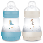 Mam biberon easy start / anti - colique - 160ml - océan + sable - tétine débit 1 - x2 Mam biberon easy start / anti - colique - 160ml - océan + sable - tétine débit 1 - x2