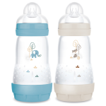 Mam biberon easy start / anti - colique - 260ml - océan + sable - tétine débit 2 - x2 Mam biberon easy start / anti - colique - 260ml - océan + sable - tétine débit 2 - x2