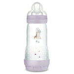 Mam biberon easy start / anti - colique - 320ml - lilas - tétine débit 3 Mam biberon easy start / anti - colique - 320ml - lilas - tétine débit 3