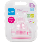 Mam t�tine anatomique d�bit 0 extra lent silicone x2