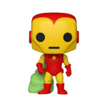 Marvel holiday - figurine pop! iron man w / bag 9 cm