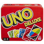 Mattel games - uno deluxe - jeu de cartes famille - 7 ans et +