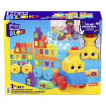 Mega bloks - le train de l'alphabet - jouet de construction - 12 mois