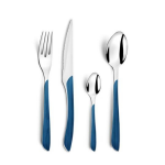 M�nag�re 24 pi�ces amefa eclat nature bleu marine