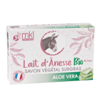 Mkl green nature savon au lait d'anesse bio 100g aloe vera