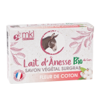 Mkl green nature savon au lait d'anesse bio 100g fleur de coton