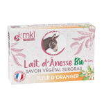 Mkl green nature savon au lait d'anesse bio 100g fleur d'oranger