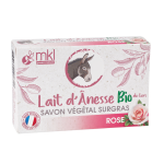 Mkl green nature savon au lait d'anesse bio 100g rose