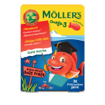 Möller's p'tits poissons goût fraise 36 gommes Möller's p'tits poissons goût fraise 36 gommes