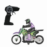 Moto crosslander cascade extrême avec effets lumineux Moto crosslander cascade extrême avec effets lumineux