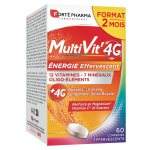 Multivit 4g Énergie effervescent 60 comprimés effervescents Multivit 4g Énergie effervescent 60 comprimés effervescents
