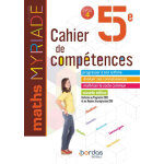 Myriade maths 5e 2019 cahier de comptences lve (broch)
