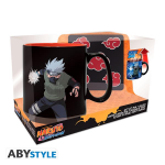Naruto shippuden coffret cadeau mug thermo - r�actif + coaster akatsuki