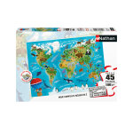 Nathan puzzle 45 p - carte du monde des animaux Nathan puzzle 45 p - carte du monde des animaux
