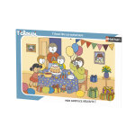 Nathan puzzle cadre 15 p - t'choupi fte son anniversaire - t'choupi&doudou