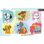 Nathan puzzle cadre 15 p - portraits des animaux disney / disney animaux
