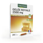 Naturland gele royale bio 2500 mg 20 ampoules de 10ml