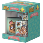 Nintendo - animal crossing - coffret cadeau (new horizons faces) : mug, carnet, dessous de verre et porte ...