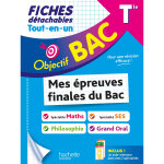 Objectif bac fiches tout - en - un tle sp maths + sp ses + philo + grand oral (broch)
