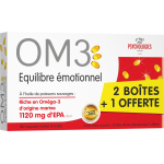 Om3 Équilibre Émotionnel formule originale - 3 boites - 3 x 60 capsules Om3 Équilibre Émotionnel formule originale - 3 boites - 3 x 60 capsules