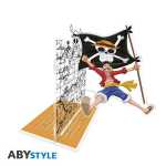 One piece - acryl� serre - livres - luffy et son drapeau