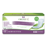 Organyc incontinence l�g�re serviette - normal - sachet de 12