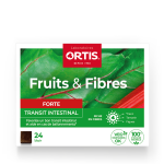 Ortis fruits & fibres forte 24 cubes - favorise le transit - laboratoires ortis