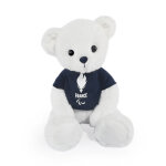 Jo paris 2024 ours equipe de france - blanc souvenir cadeau peluche sport supporter ds la naissance