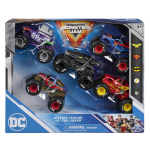 Pack de 5 vehicules die - cast 1:64 dc comics monster jam