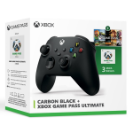 Pack manette xbox sans fil noir + 3 mois game pass ultimate (xbox series)