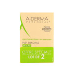 A - derma pain surgras nettoyant nutritif lot 2x100g
