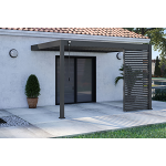 Panneau brise - vue ventelles horizontales 1, 3m ombr�a - anthracite