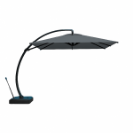Parasol excentr� avec base pvc astral cl 3x3m poteau:alu, 78x53x1. 6mm 8 baleines , 14x24 an aluminium ...