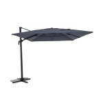 Parasol excentr� rectangulaire 4x3m, anthracite, toile rempla�able - s�lection d'experts - beaux jours ...