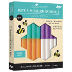P�te � modeler cire d'abeille - 4 couleurs pastel (coffret)