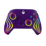 Pdp afterglow wave violet usb manette de jeu analogique / numrique pc, xbox series s, xbox series x