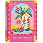 Peinture au num�ro ? santiag fleurie (etui)