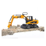 Pelleteuse caterpillar sur roues