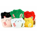 Peluche chat porte - bonheur maneki - neko 20cm (mod�le al�atoire)