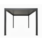 Pergola bioclimatique aluminium coloris gris anthracite / surface de protection : 11, 90 m� / toit r�alis� ...