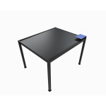 Pergola bioclimatique aluminium � motorisation solaire coloris gris anthracite / surface de protection ...