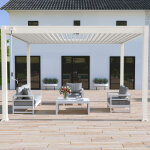 Pergola bioclimatique autoport�e collection vs 3x4m blanche