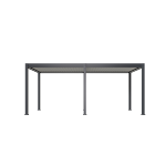 Pergola bioclimatique motoris�e ombr�a 3x6m autoportante - anthracite et blanc