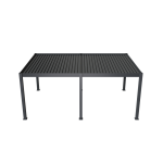 Pergola bioclimatique motoris�e ombr�a 4x6m autoportante - anthracite