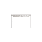 Pergola bioclimatique ombr�a v2 3x4m adoss�e - blanc