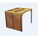 Pergola bois massif trait� tr�s haute temp�rature 3, 13x2, 34 m