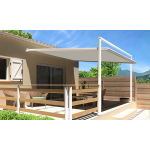 Pergola melodie blanc 4x3 motoris�e s122